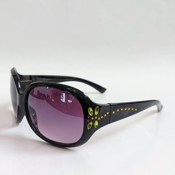 NWT Vintage 90's Large Acetate Lady Fashion Sunglasses (S.Black) - Picture 5 of 7